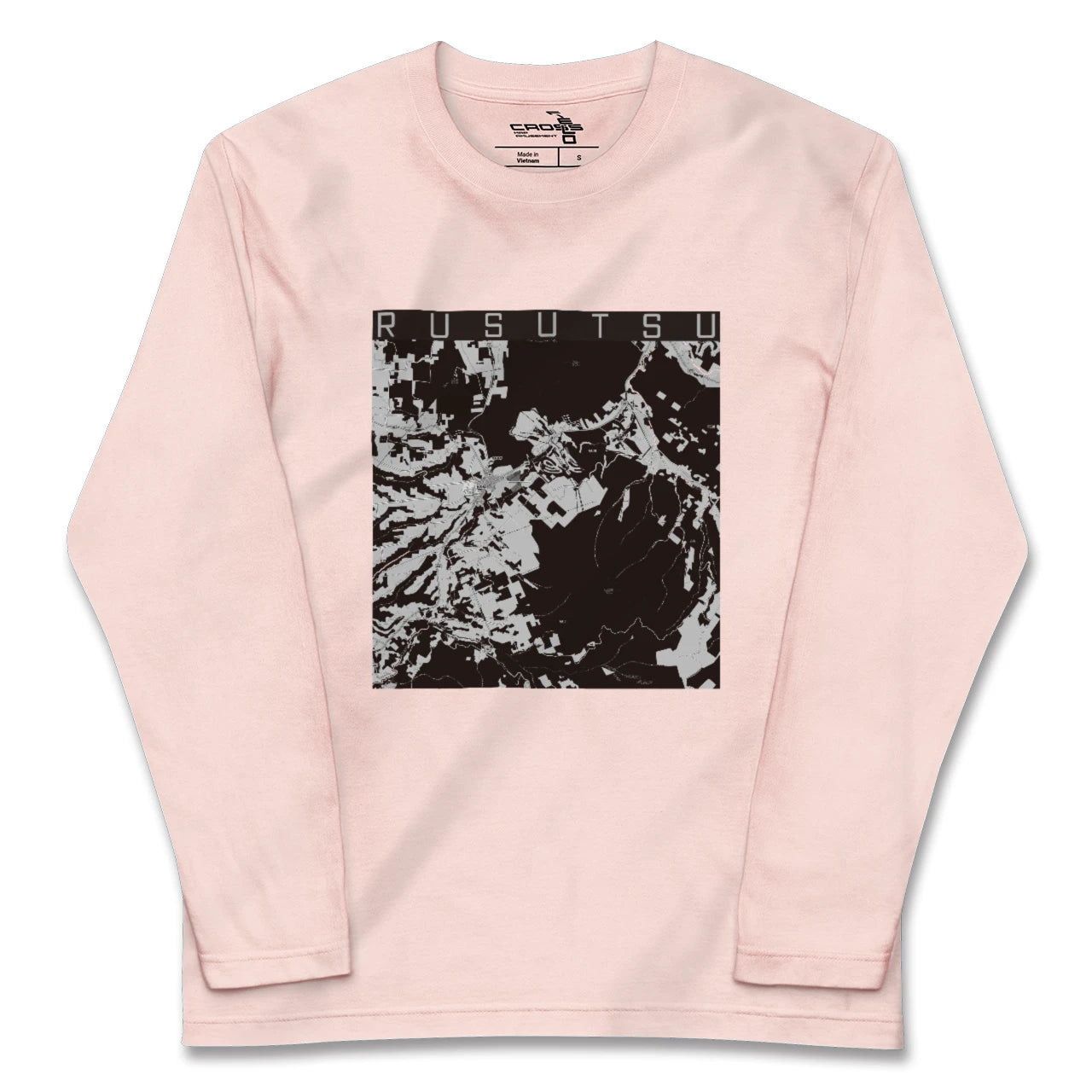 【留寿都(北海道)】地図柄ロングスリーブTシャツ