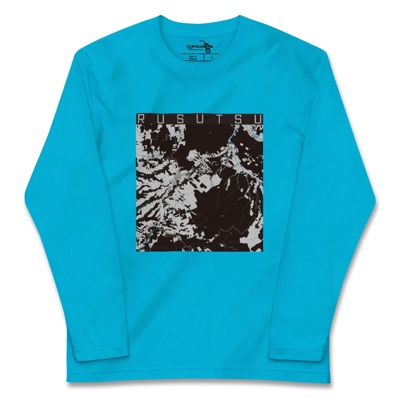 【留寿都(北海道)】地図柄ロングスリーブTシャツ