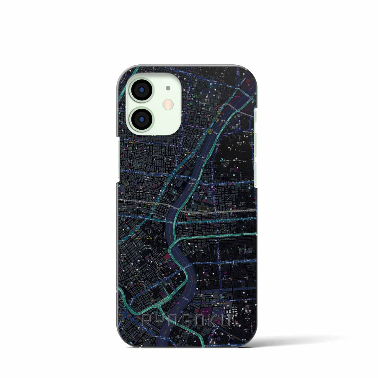 【両国(東京都)】地図柄iPhoneケース(バックカバータイプ)