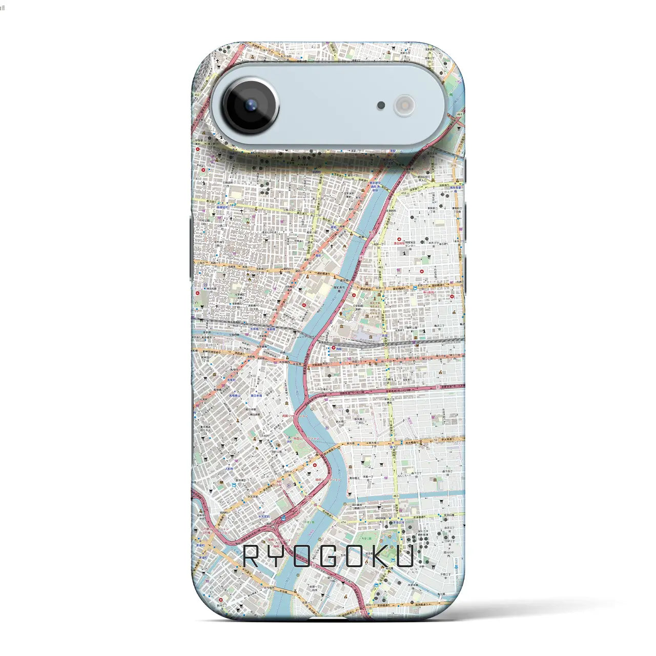 【両国(東京都)】地図柄iPhoneケース(バックカバータイプ)