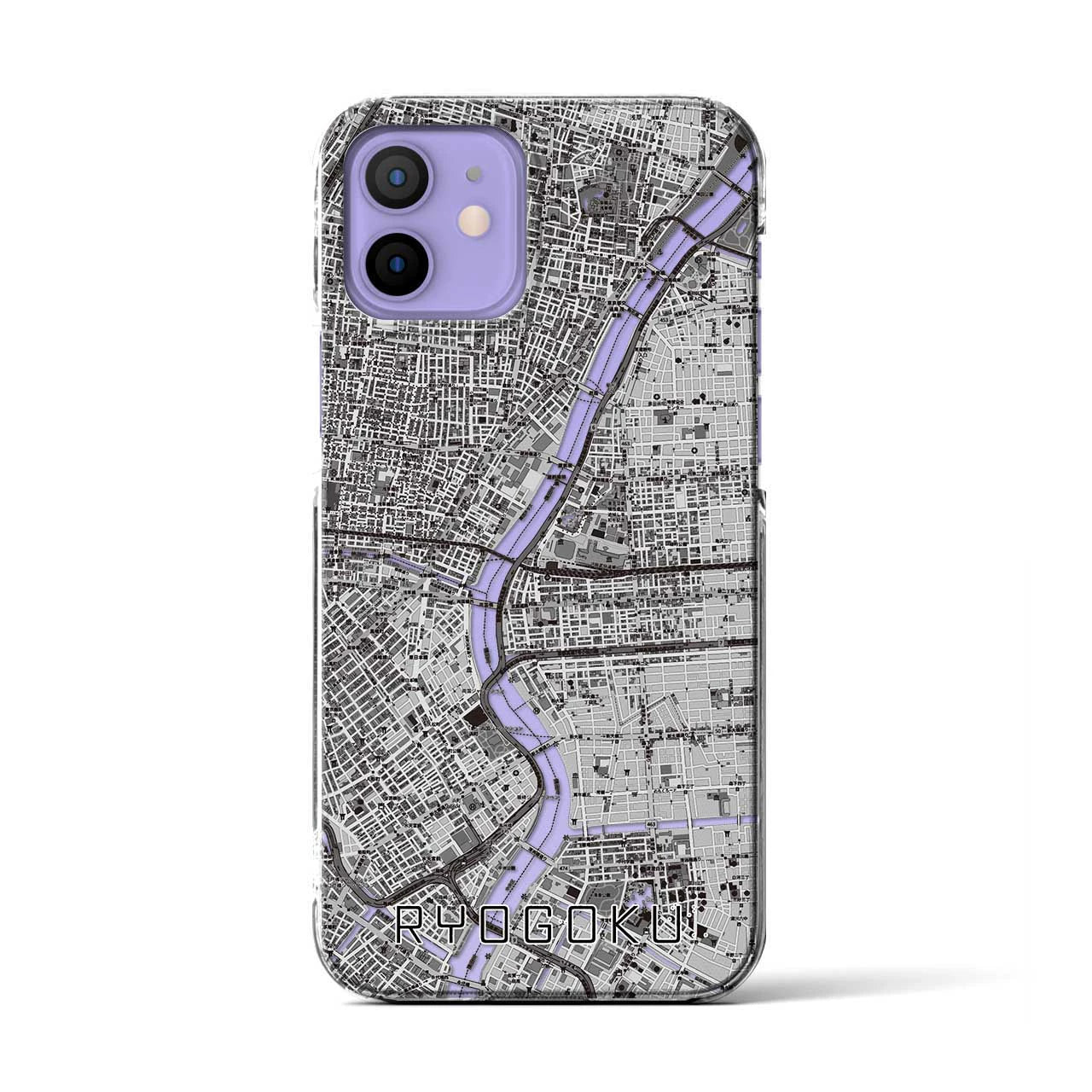 【両国(東京都)】地図柄iPhoneケース(クリアタイプ)