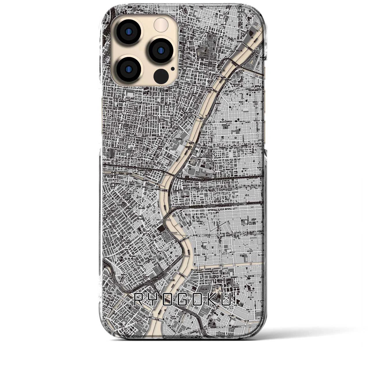 【両国(東京都)】地図柄iPhoneケース(クリアタイプ)