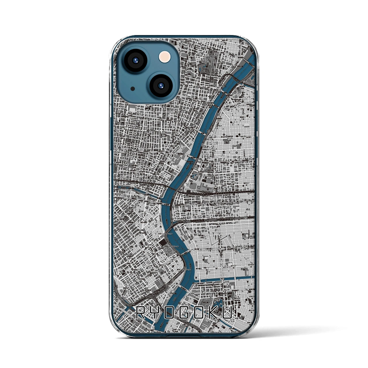 【両国(東京都)】地図柄iPhoneケース(クリアタイプ)