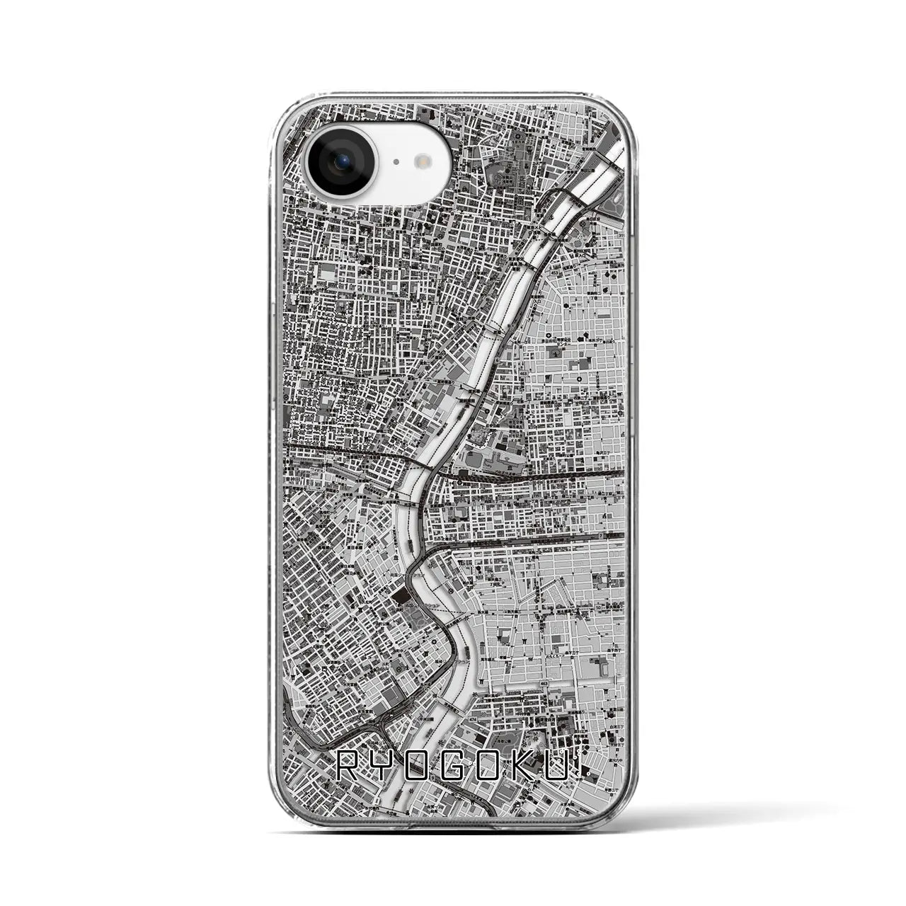 【両国(東京都)】地図柄iPhoneケース(クリアタイプ)