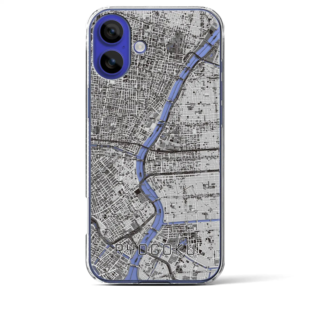 【両国(東京都)】地図柄iPhoneケース(クリアタイプ)