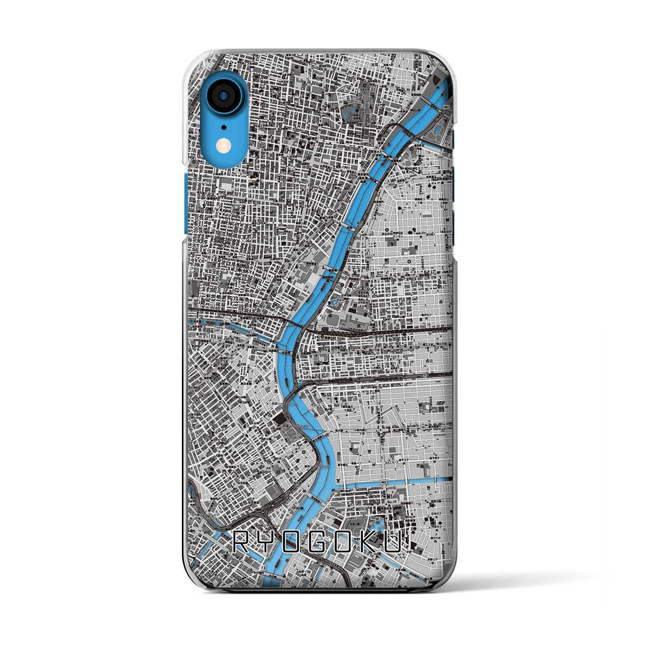 【両国(東京都)】地図柄iPhoneケース(クリアタイプ)