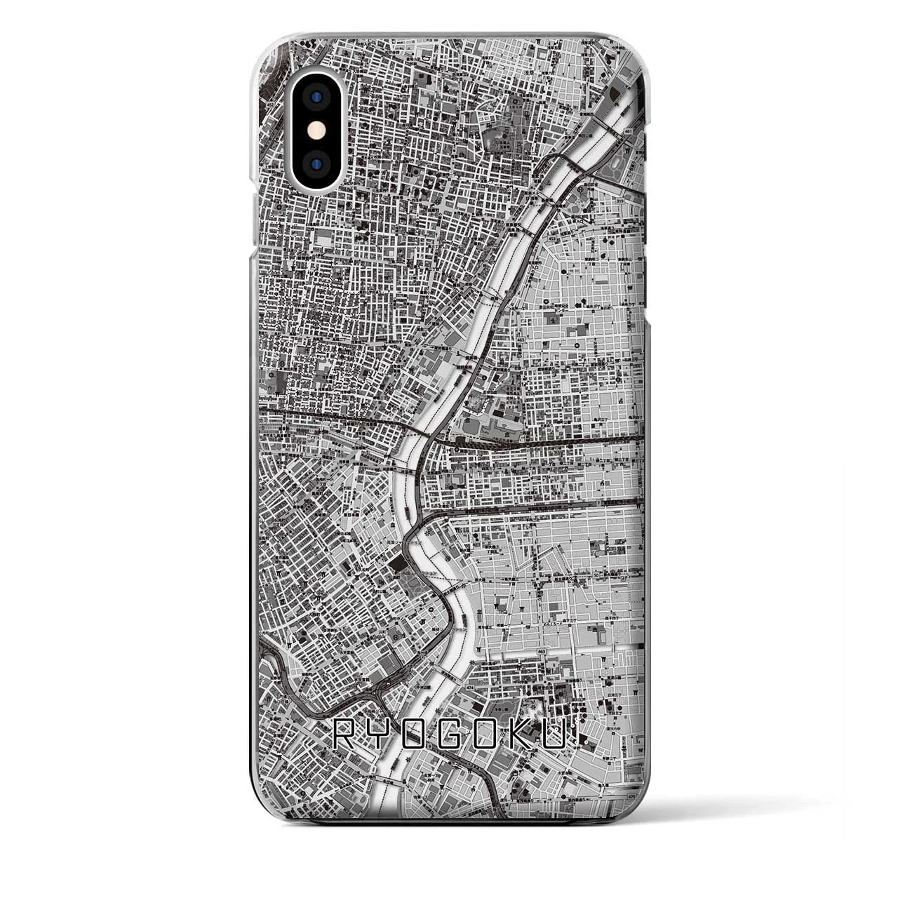 【両国(東京都)】地図柄iPhoneケース(クリアタイプ)