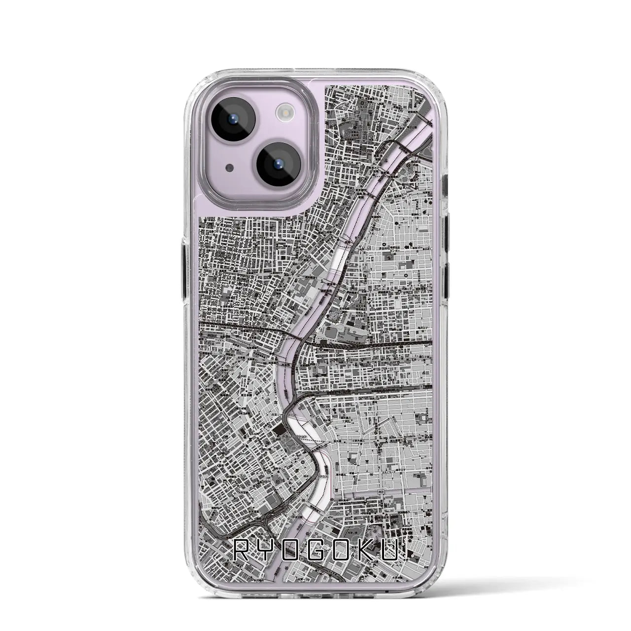 【両国(東京都)】地図柄iPhoneケース(MagSafeタイプ)