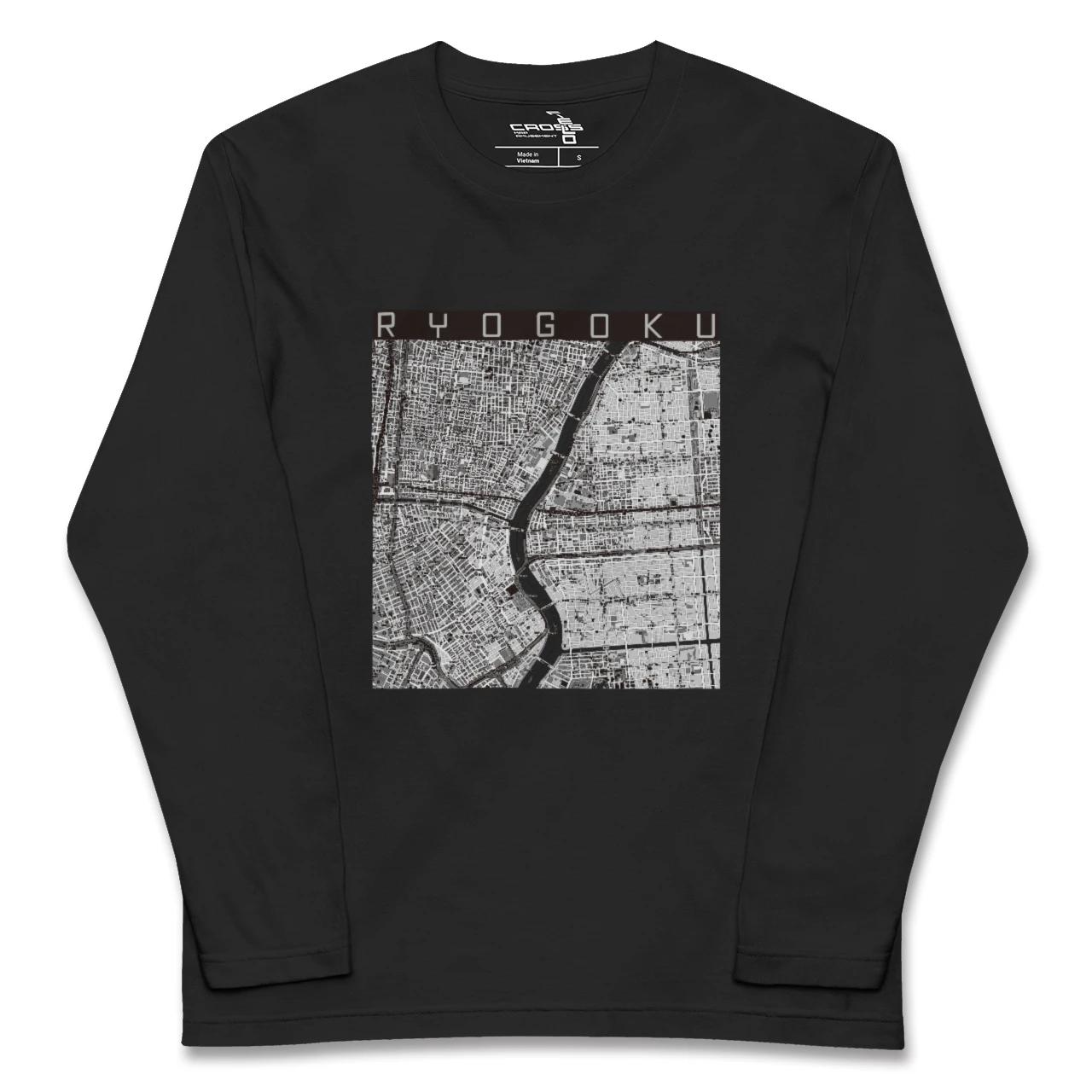 【両国(東京都)】地図柄ロングスリーブTシャツ