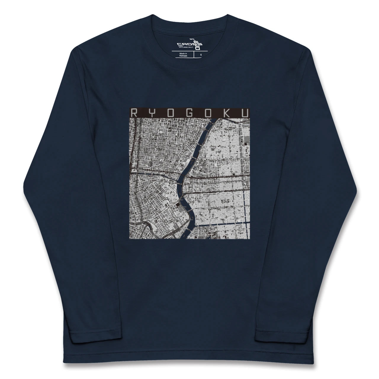 【両国(東京都)】地図柄ロングスリーブTシャツ