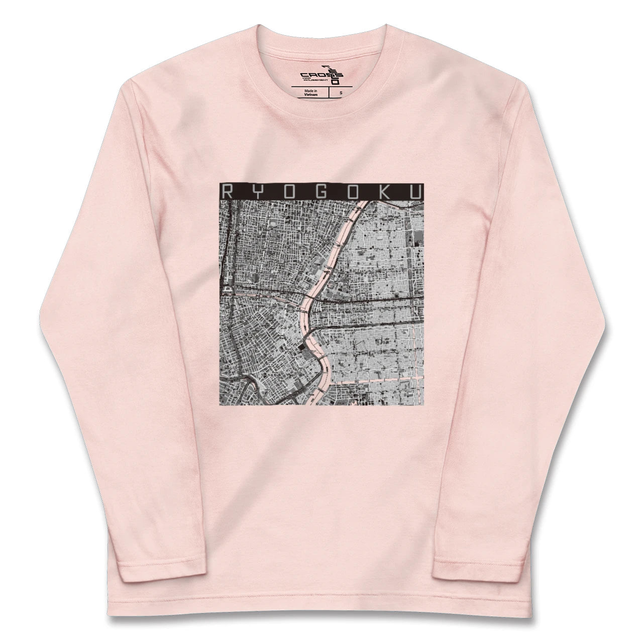 【両国(東京都)】地図柄ロングスリーブTシャツ