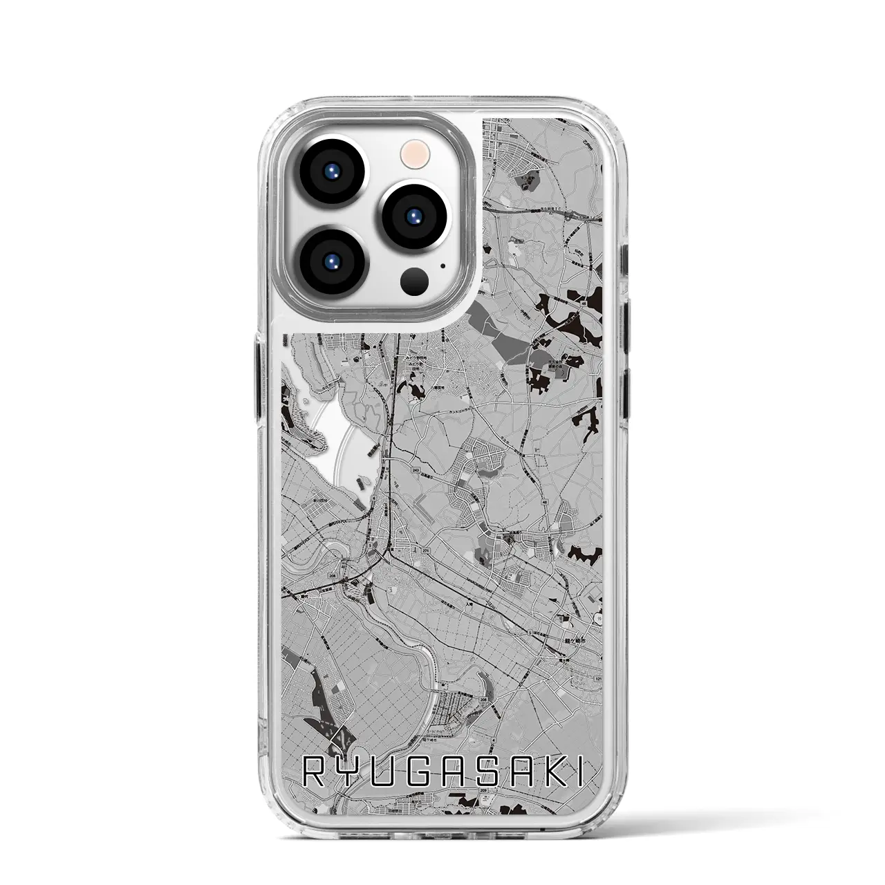 【龍ケ崎(茨城県)】地図柄iPhoneケース(MagSafeタイプ)