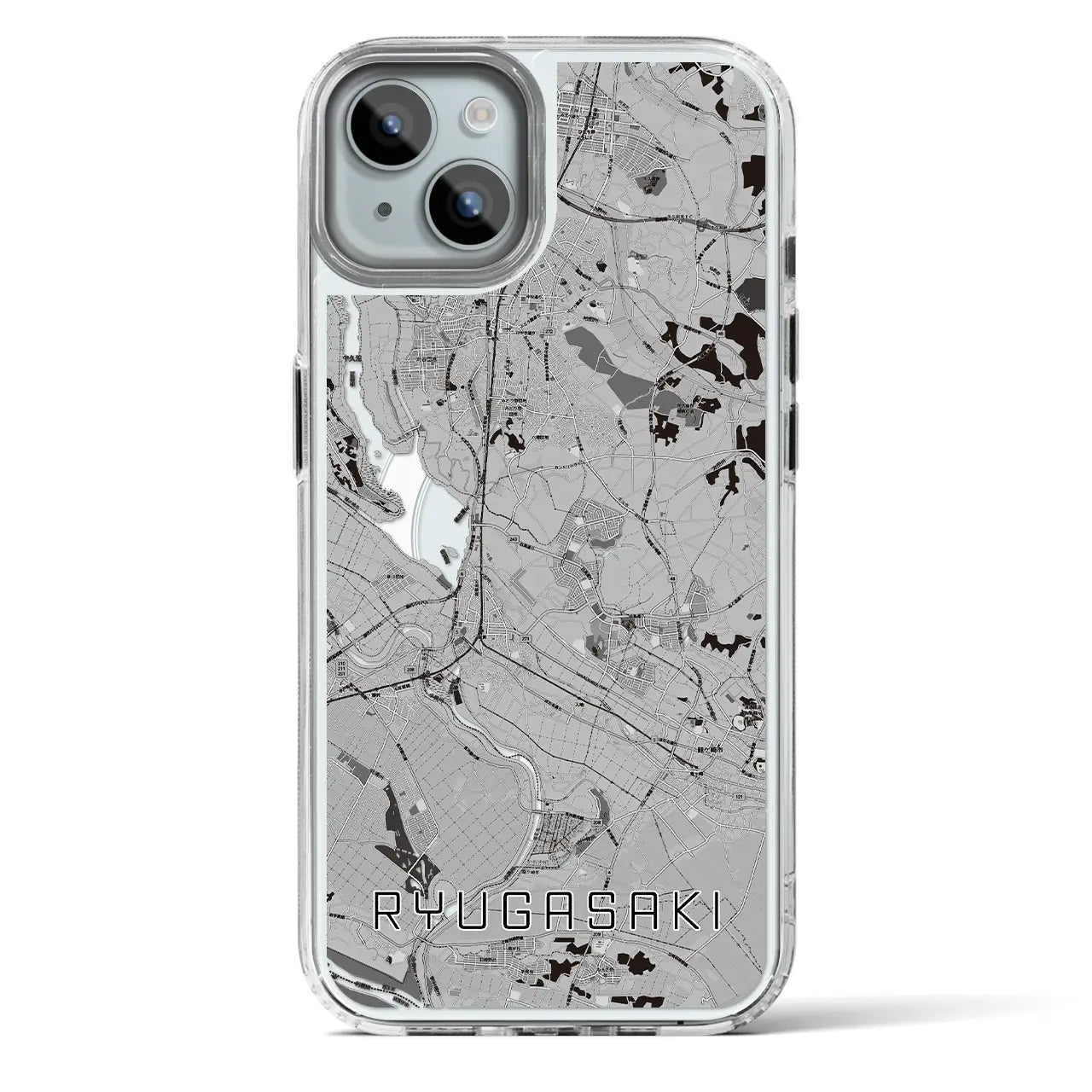 【龍ケ崎(茨城県)】地図柄iPhoneケース(MagSafeタイプ)