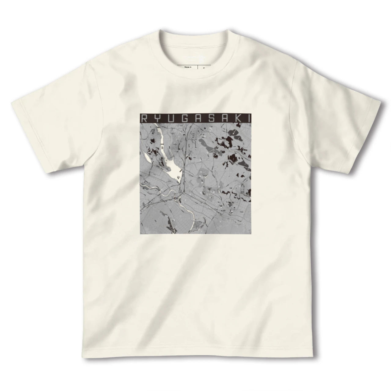 【龍ケ崎(茨城県)】地図柄ヘビーウェイトTシャツ
