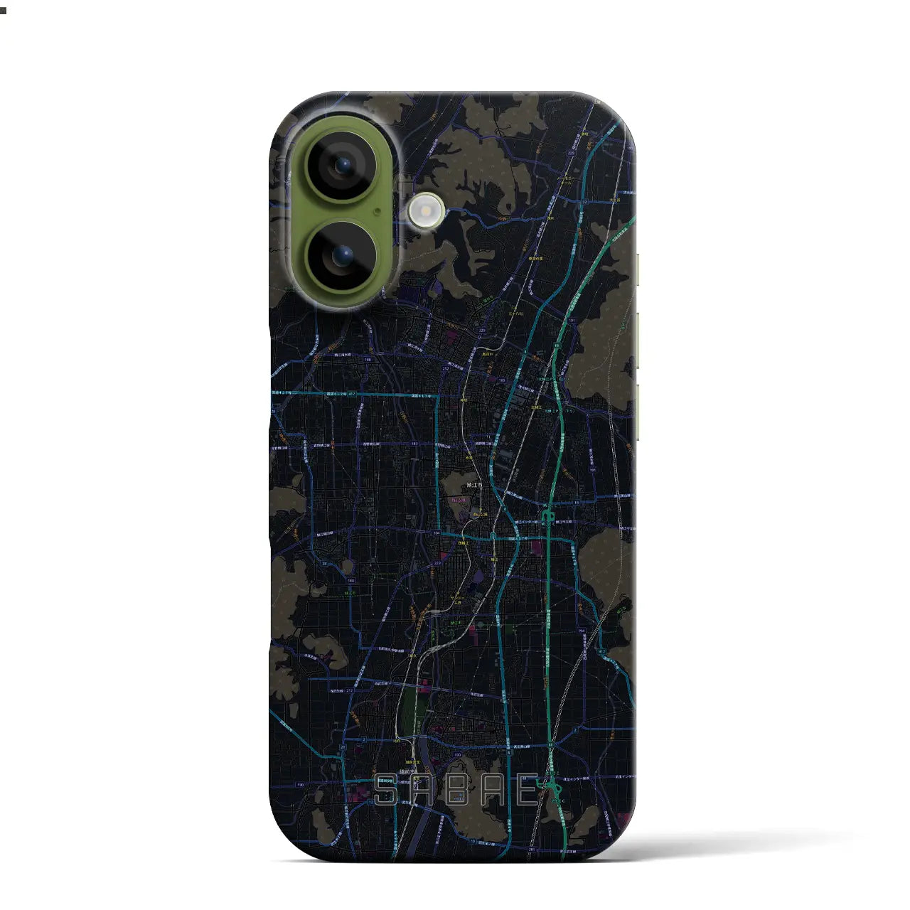 【鯖江(福井県)】地図柄iPhoneケース(バックカバータイプ)