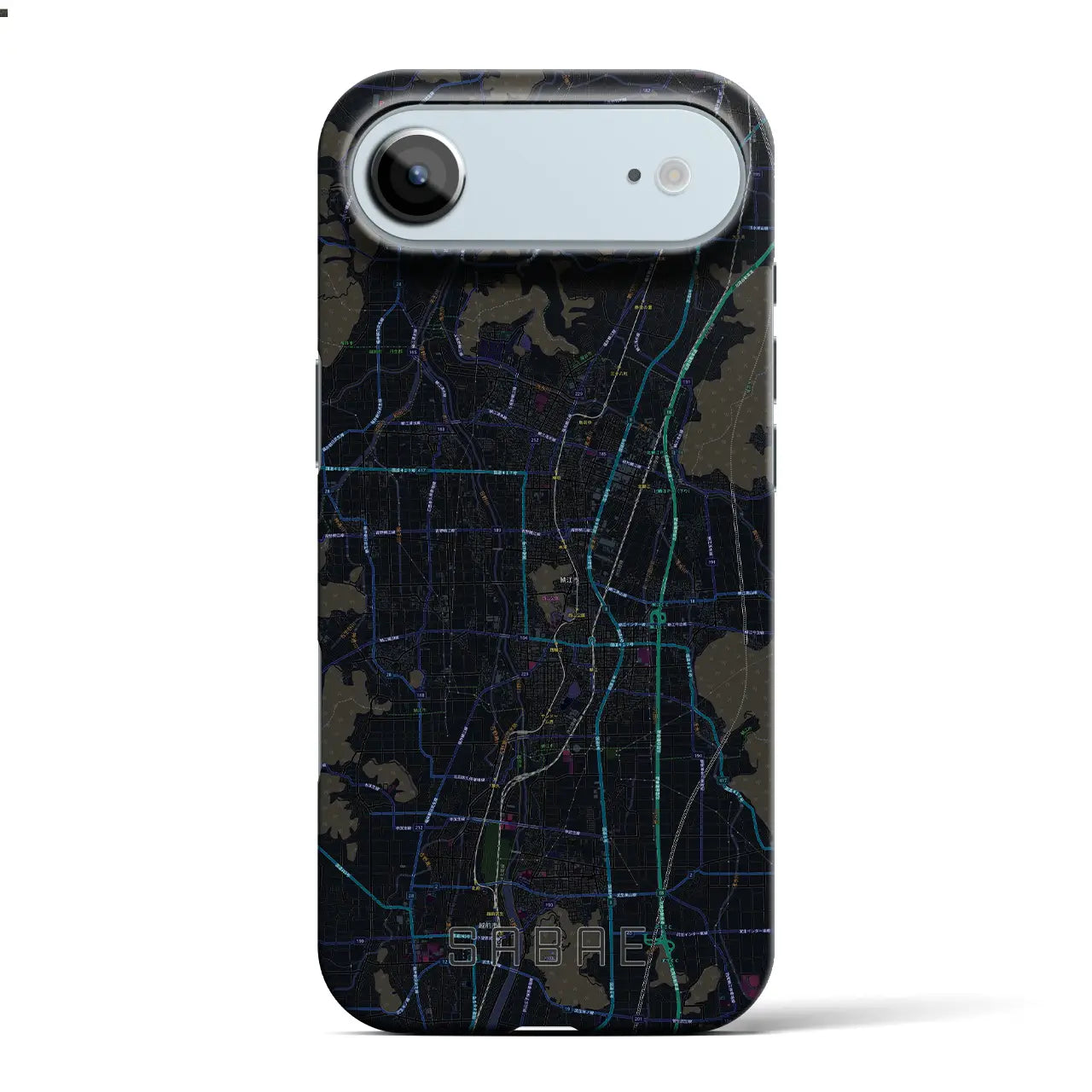 【鯖江(福井県)】地図柄iPhoneケース(バックカバータイプ)