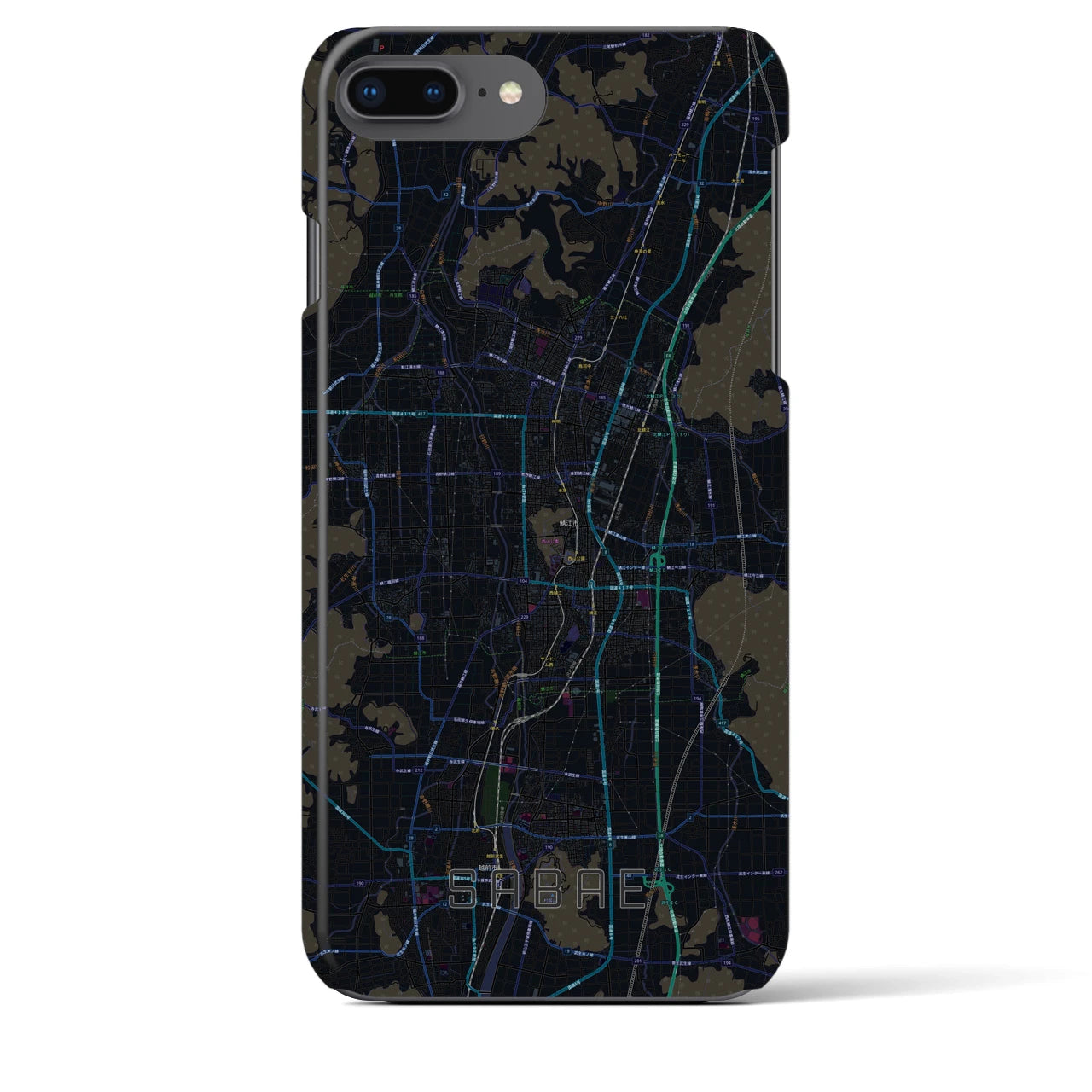 【鯖江(福井県)】地図柄iPhoneケース(バックカバータイプ)