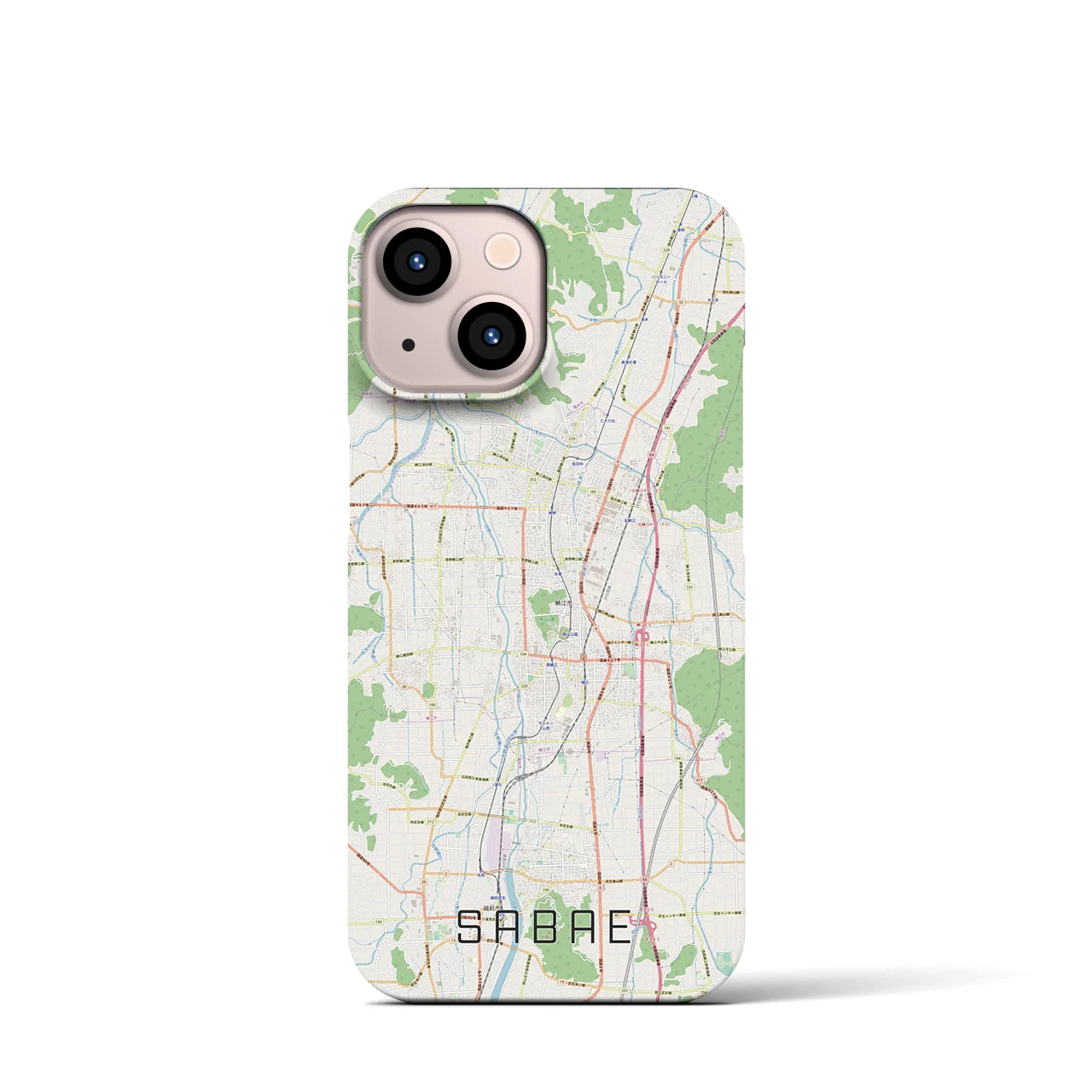 【鯖江(福井県)】地図柄iPhoneケース(バックカバータイプ)