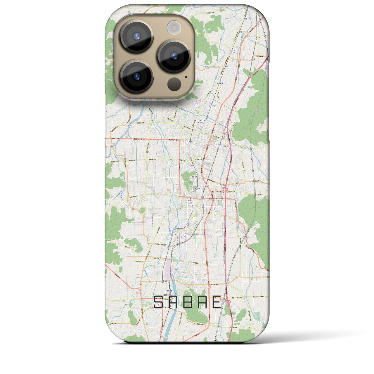 【鯖江(福井県)】地図柄iPhoneケース(バックカバータイプ)