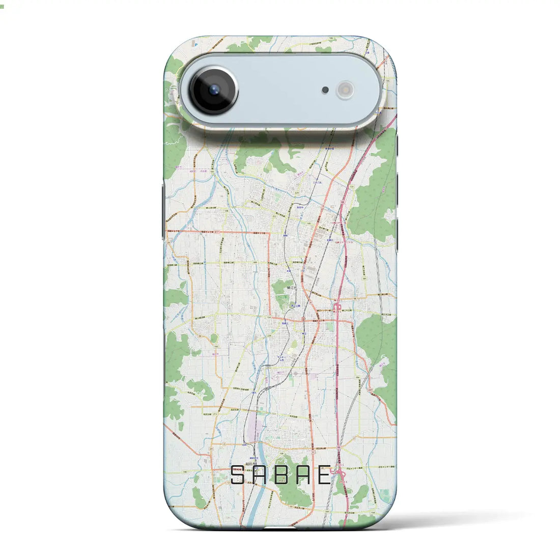 【鯖江(福井県)】地図柄iPhoneケース(バックカバータイプ)ナチュラル・iPhone 17 Pro Max 用