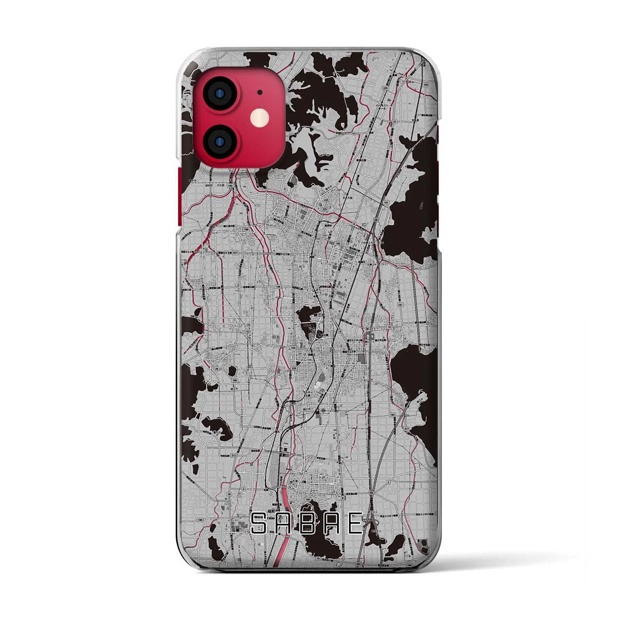 【鯖江(福井県)】地図柄iPhoneケース(クリアタイプ)