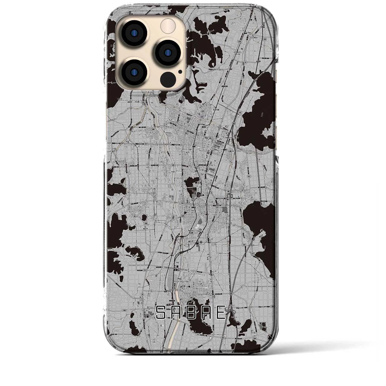 【鯖江(福井県)】地図柄iPhoneケース(クリアタイプ)