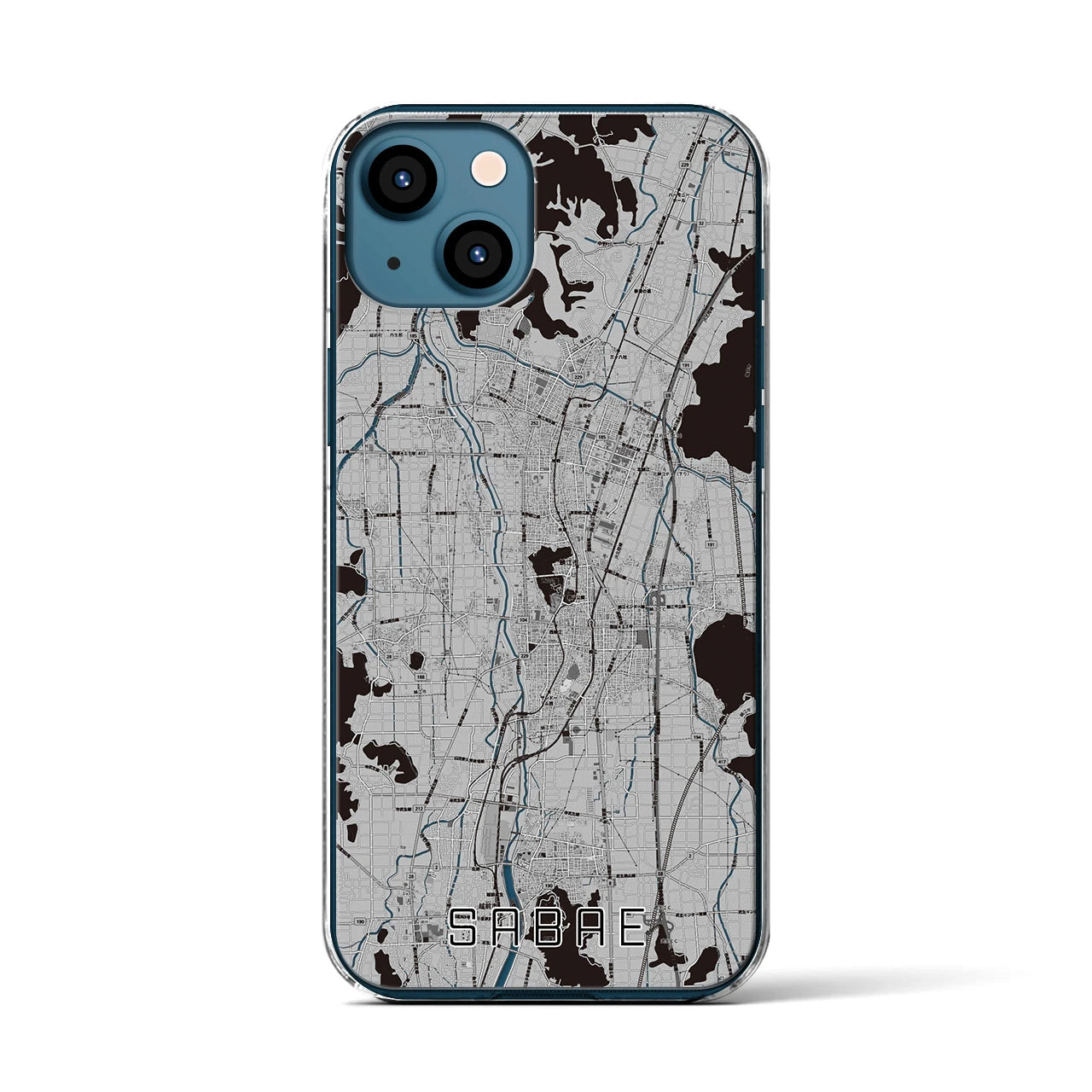 【鯖江(福井県)】地図柄iPhoneケース(クリアタイプ)