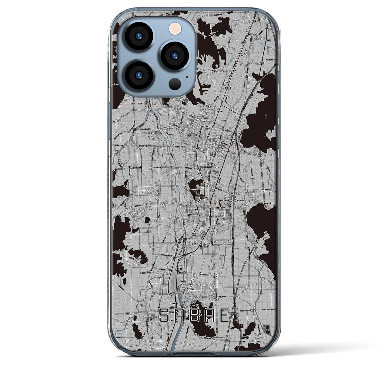 【鯖江(福井県)】地図柄iPhoneケース(クリアタイプ)