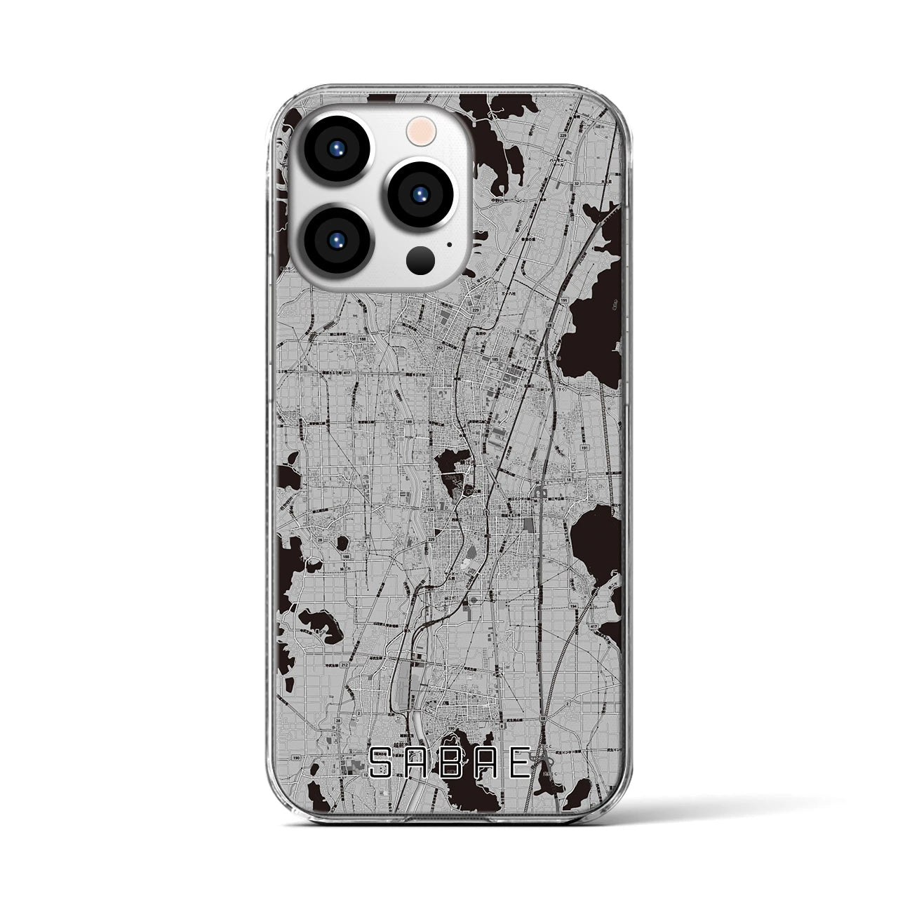 【鯖江(福井県)】地図柄iPhoneケース(クリアタイプ)