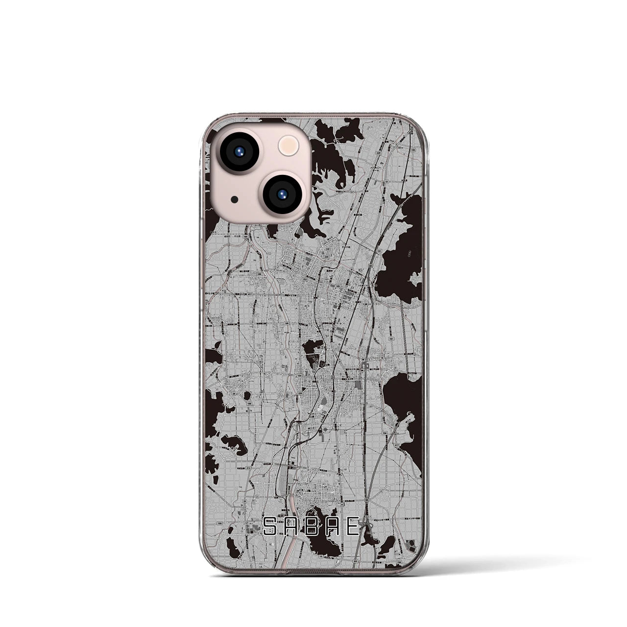 【鯖江(福井県)】地図柄iPhoneケース(クリアタイプ)