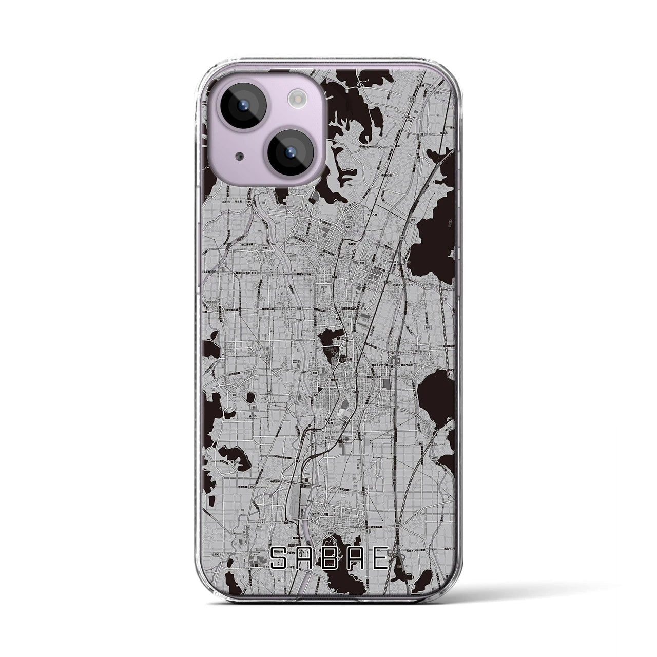 【鯖江(福井県)】地図柄iPhoneケース(クリアタイプ)