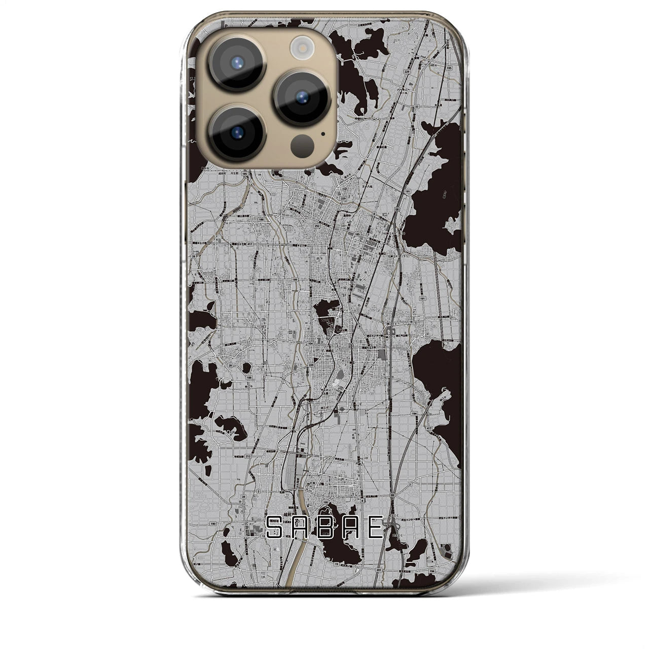 【鯖江(福井県)】地図柄iPhoneケース(クリアタイプ)