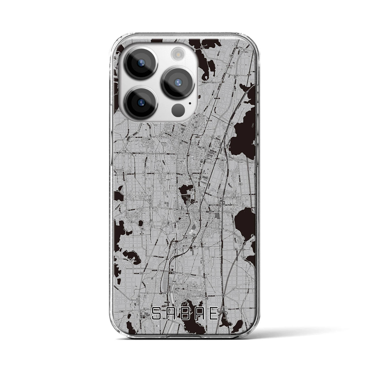 【鯖江(福井県)】地図柄iPhoneケース(クリアタイプ)