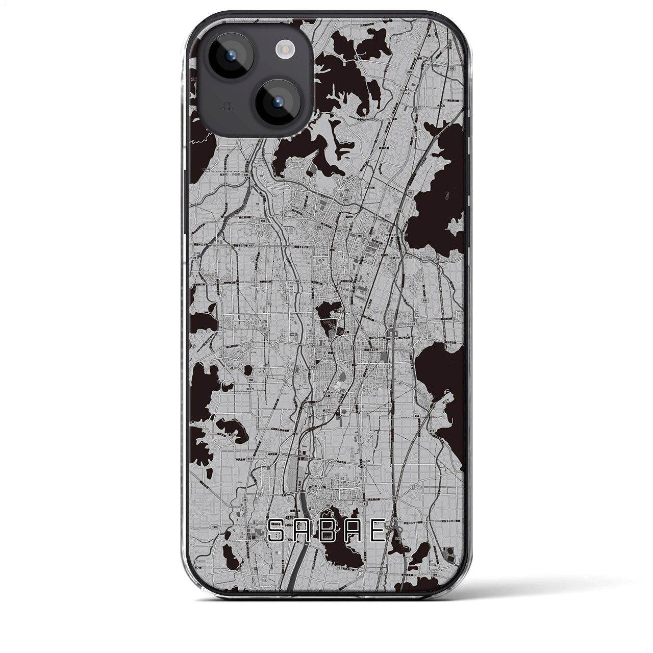 【鯖江(福井県)】地図柄iPhoneケース(クリアタイプ)