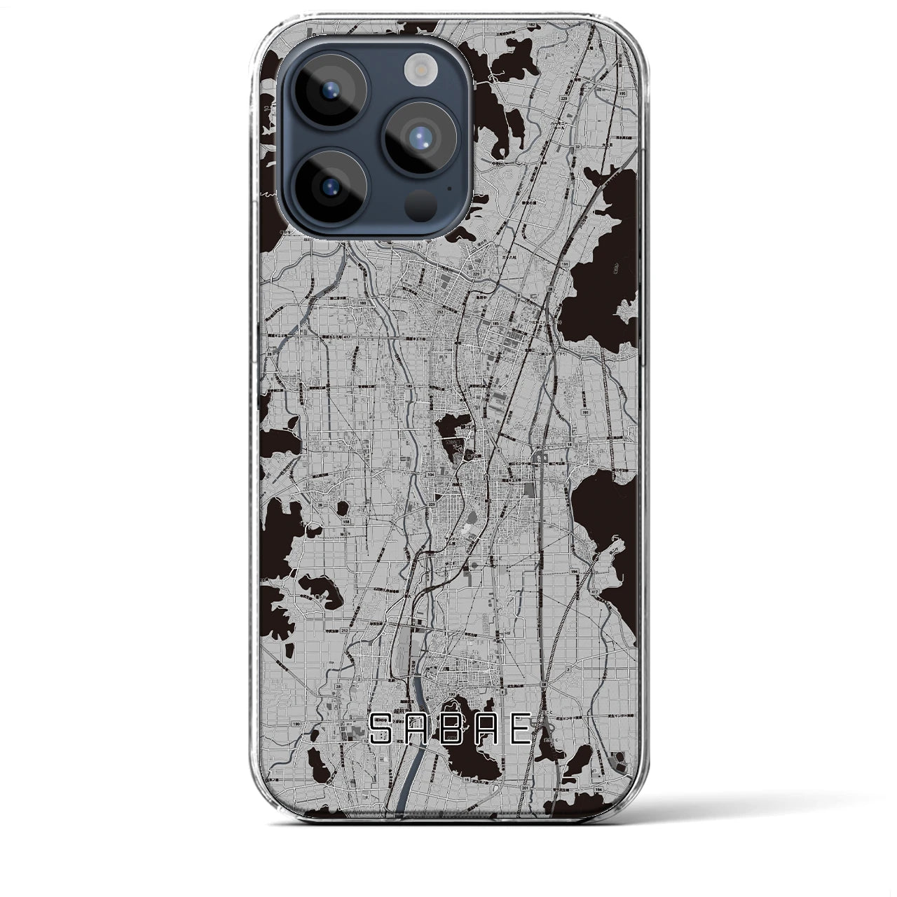 【鯖江(福井県)】地図柄iPhoneケース(クリアタイプ)