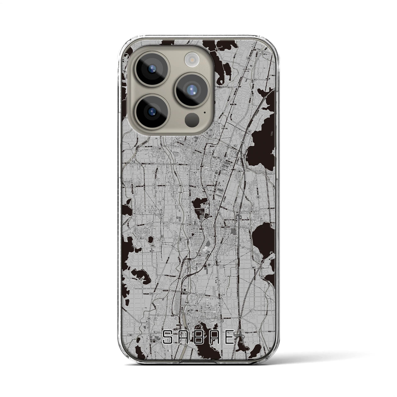 【鯖江(福井県)】地図柄iPhoneケース(クリアタイプ)