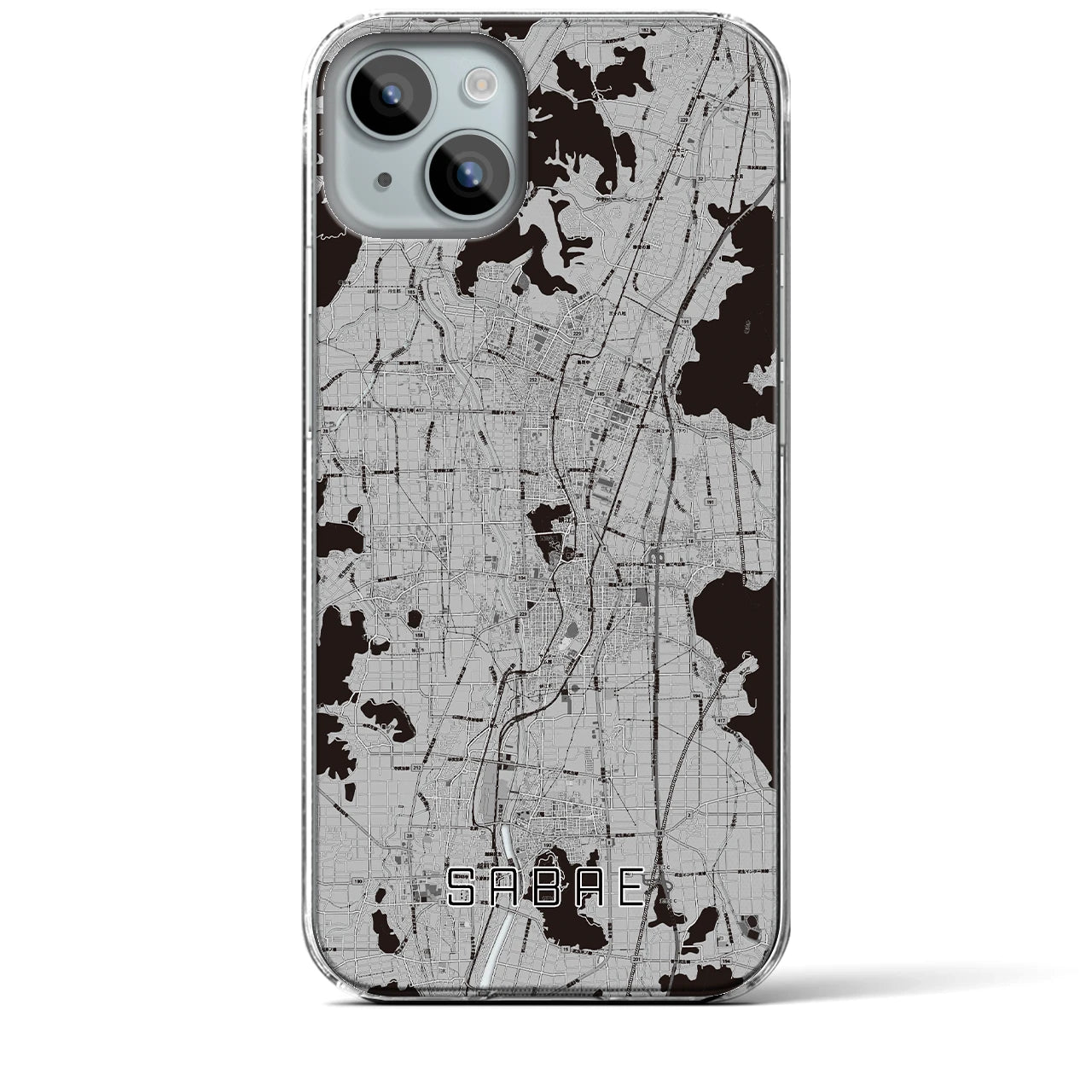 【鯖江(福井県)】地図柄iPhoneケース(クリアタイプ)