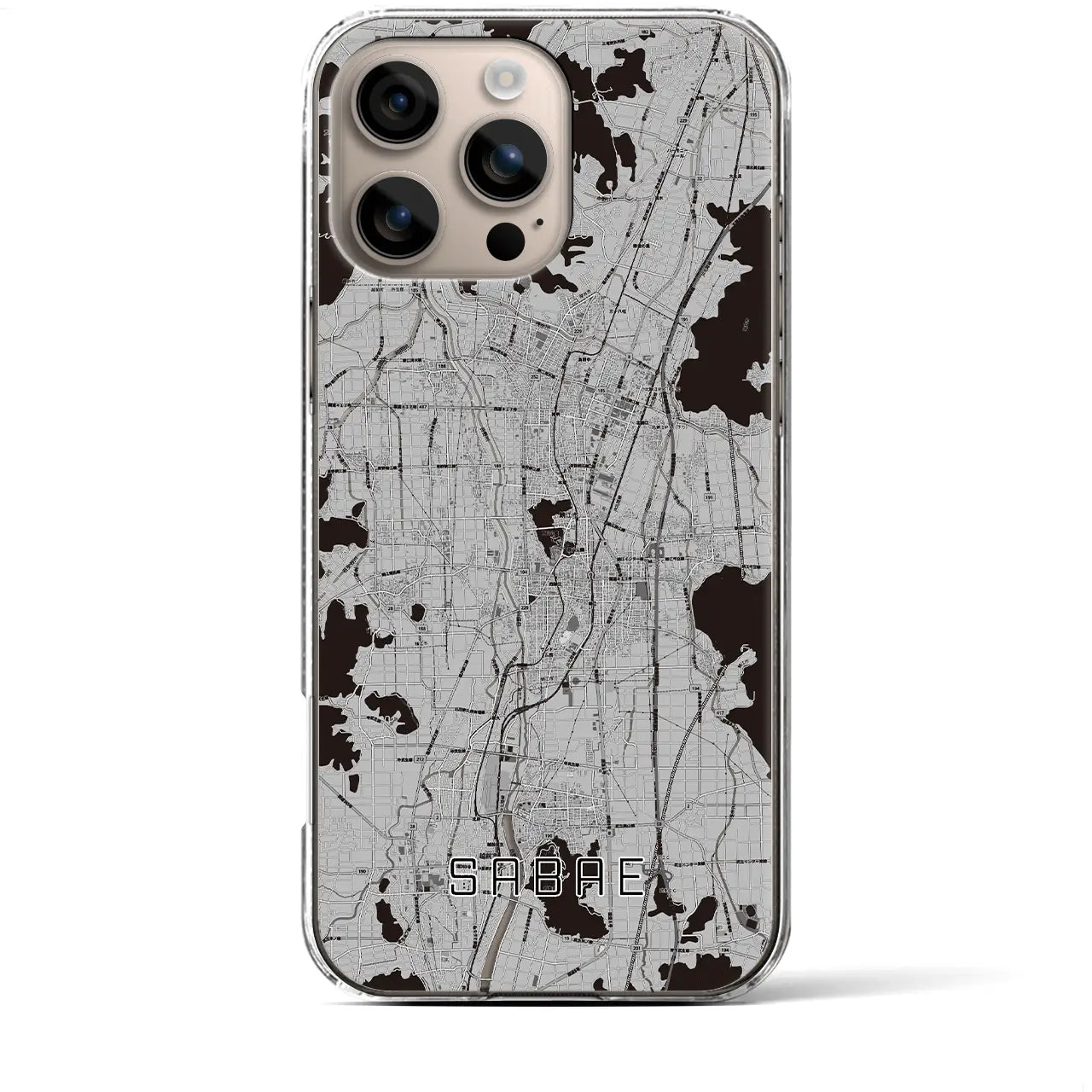 【鯖江(福井県)】地図柄iPhoneケース(クリアタイプ)