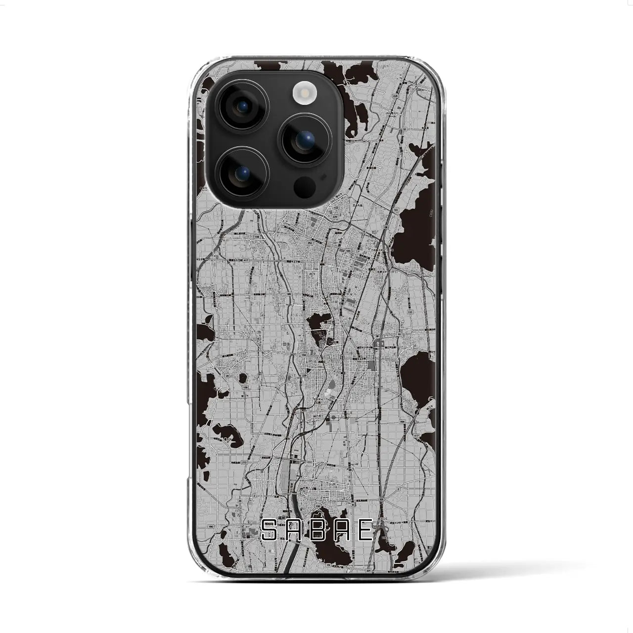 【鯖江(福井県)】地図柄iPhoneケース(クリアタイプ)