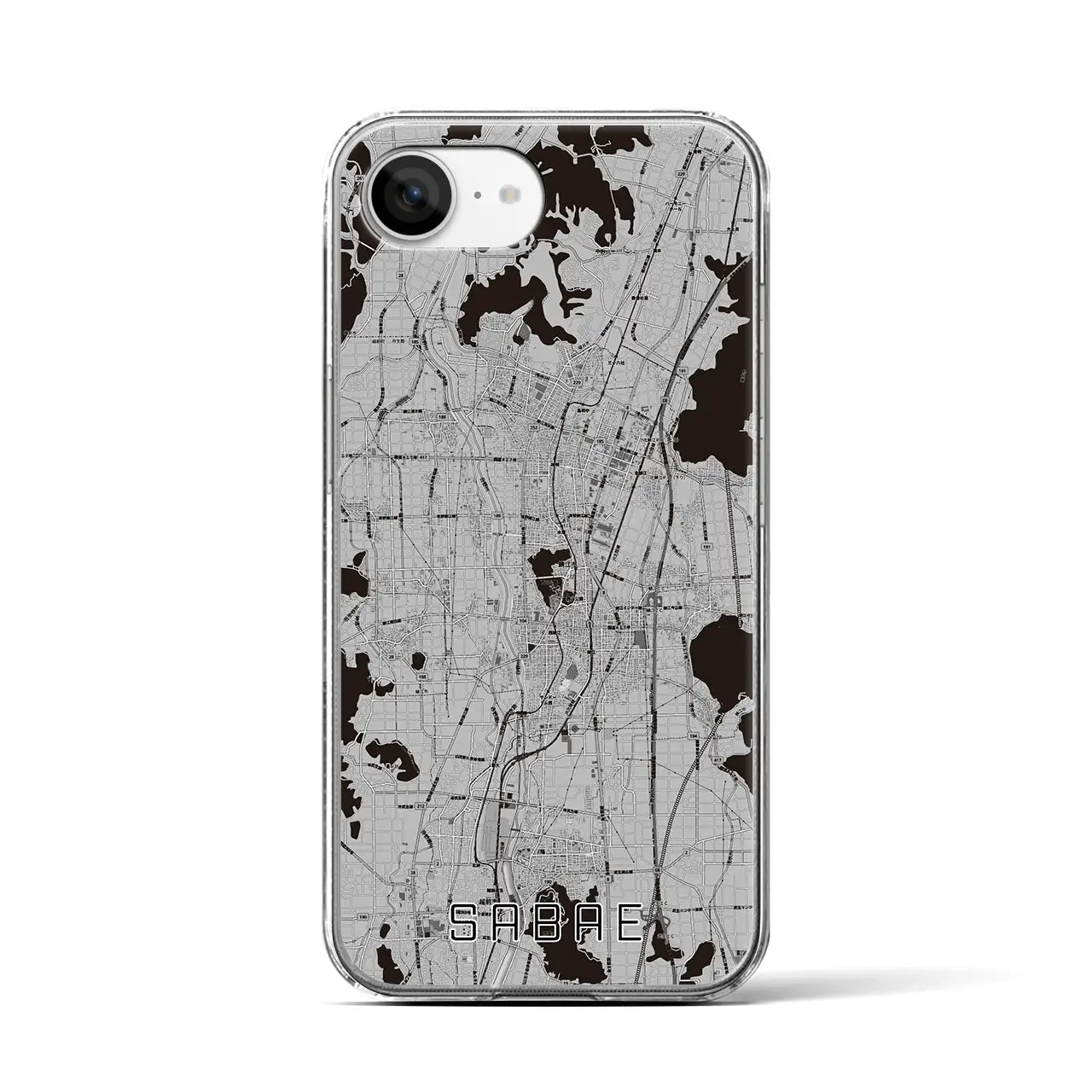 【鯖江(福井県)】地図柄iPhoneケース(クリアタイプ)