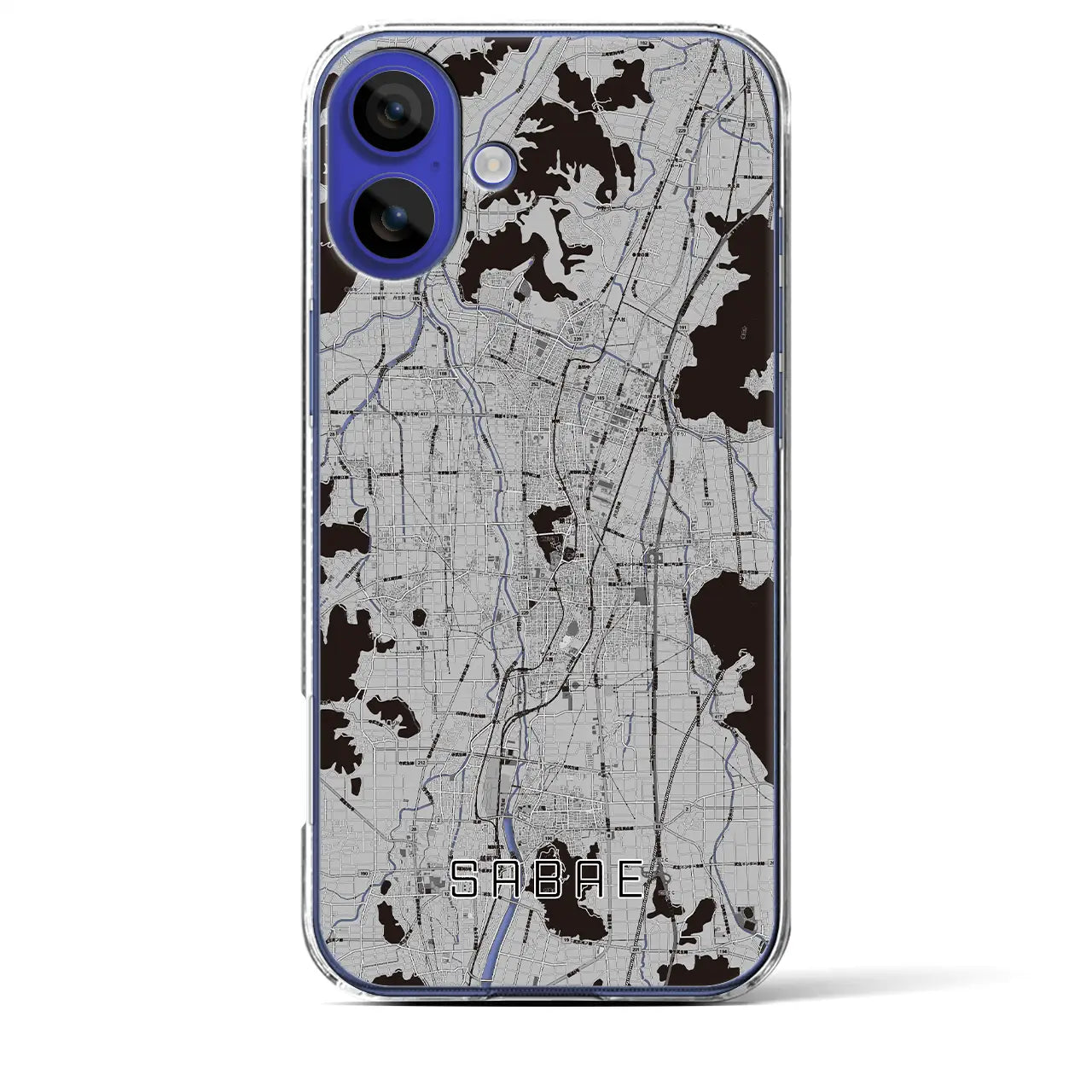 【鯖江(福井県)】地図柄iPhoneケース(クリアタイプ)