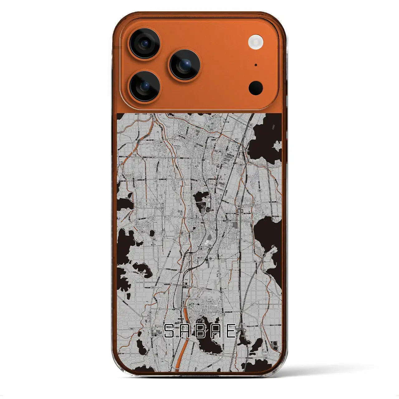 【鯖江(福井県)】地図柄iPhoneケース(クリアタイプ)