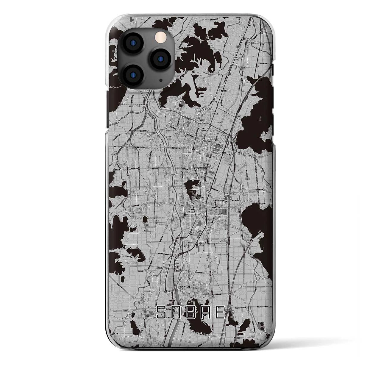 【鯖江(福井県)】地図柄iPhoneケース(クリアタイプ)