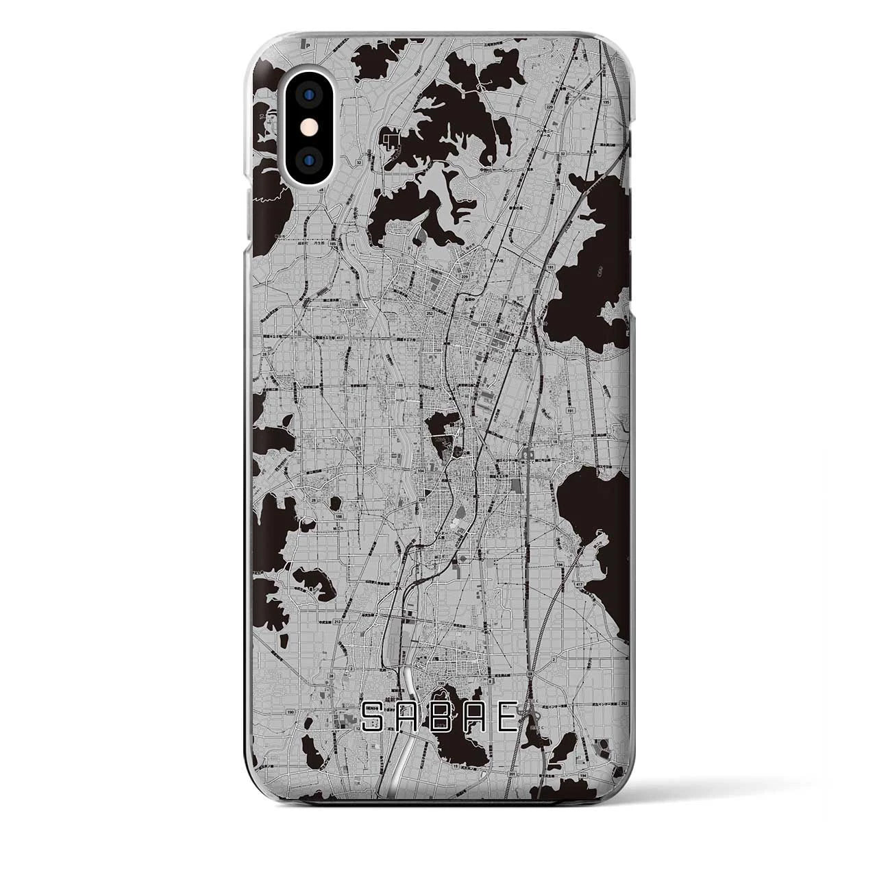 【鯖江(福井県)】地図柄iPhoneケース(クリアタイプ)