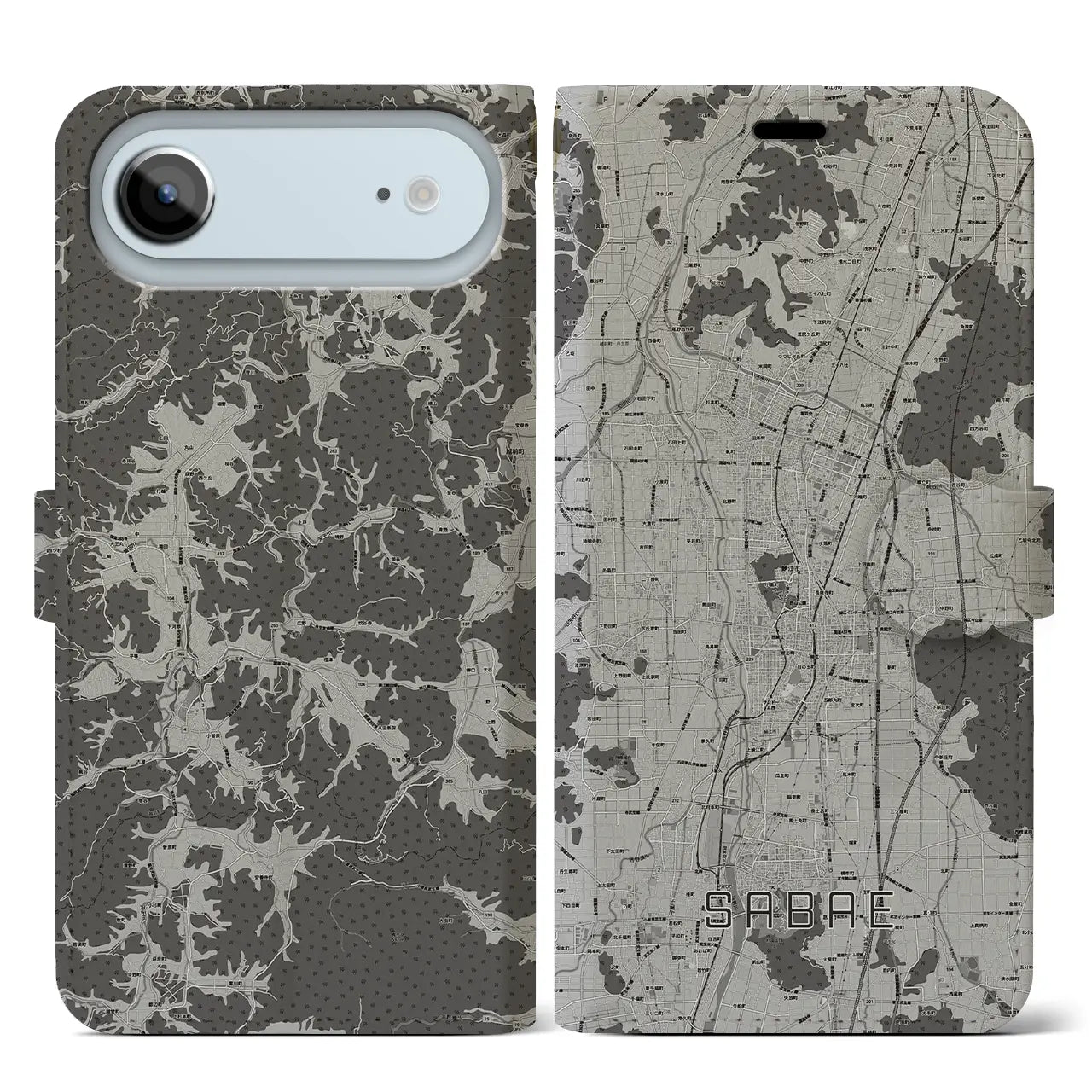 【鯖江(福井県)】地図柄iPhoneケース(手帳タイプ)