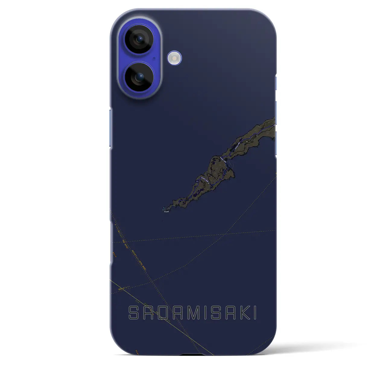 【佐田岬(愛媛県)】地図柄iPhoneケース(バックカバータイプ)