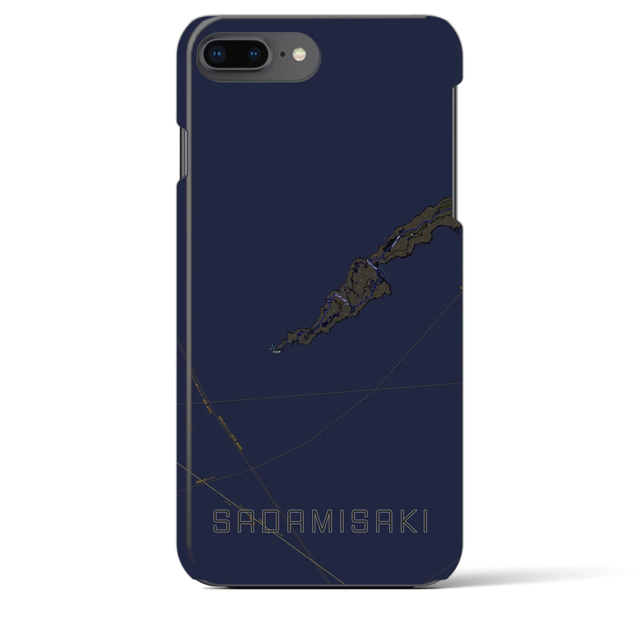 【佐田岬(愛媛県)】地図柄iPhoneケース(バックカバータイプ)