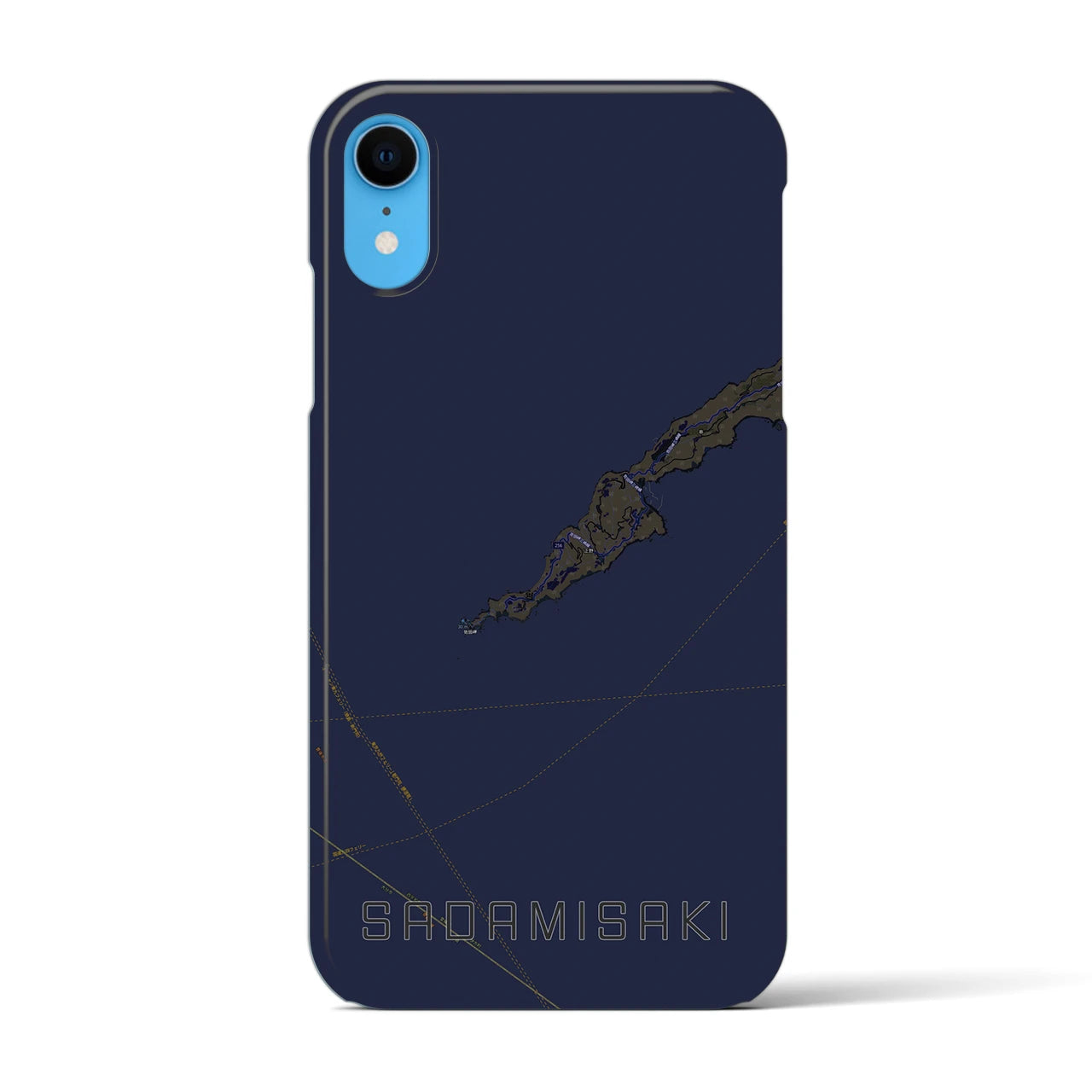 【佐田岬(愛媛県)】地図柄iPhoneケース(バックカバータイプ)