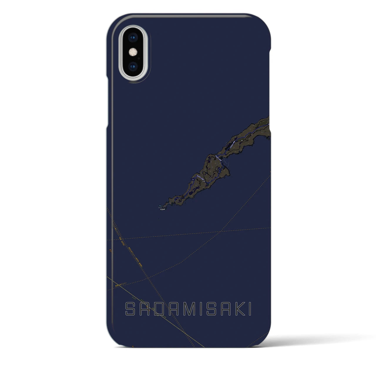 【佐田岬(愛媛県)】地図柄iPhoneケース(バックカバータイプ)