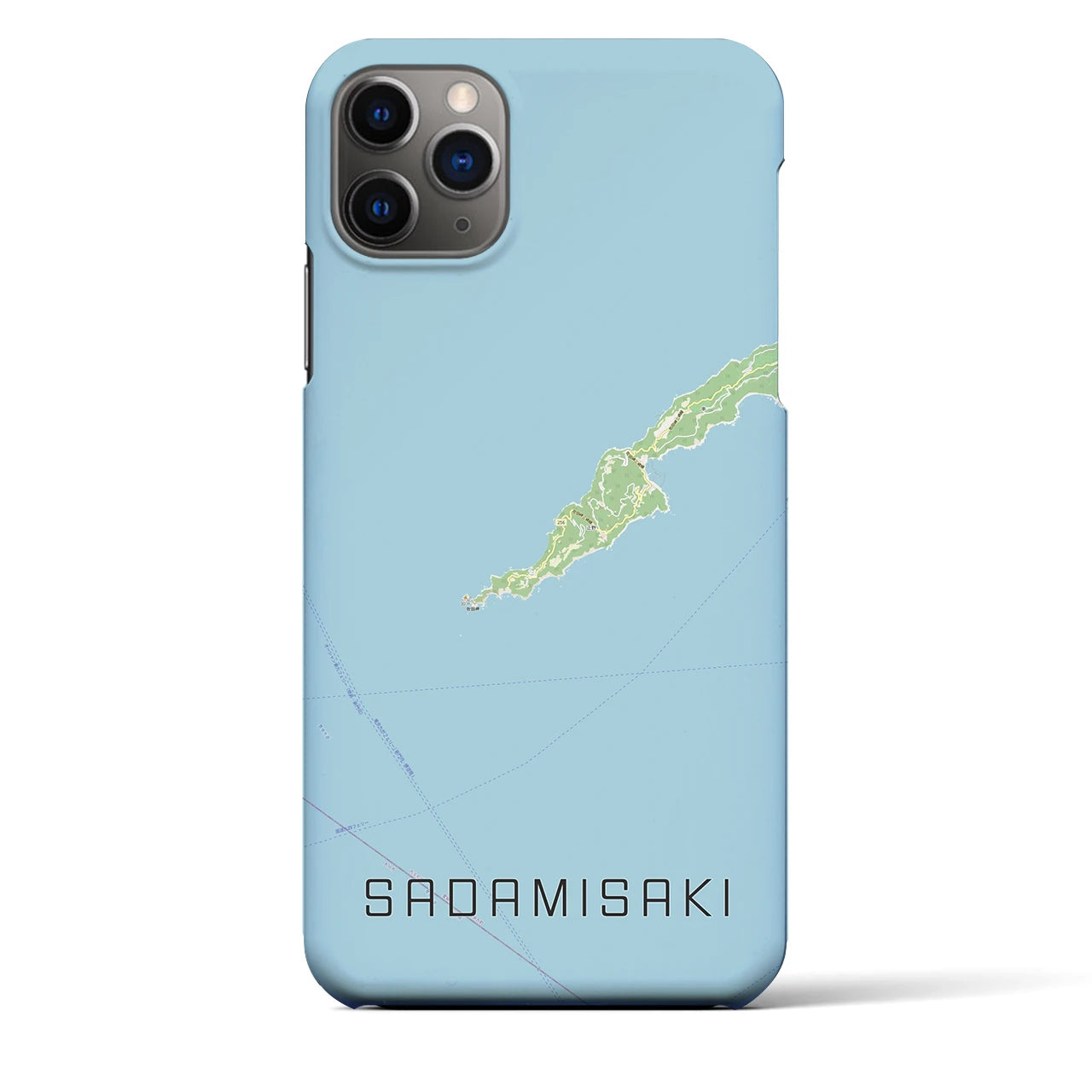 【佐田岬(愛媛県)】地図柄iPhoneケース(バックカバータイプ)